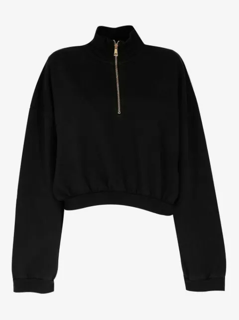 Haikure high-neck zip-up sweatshirt