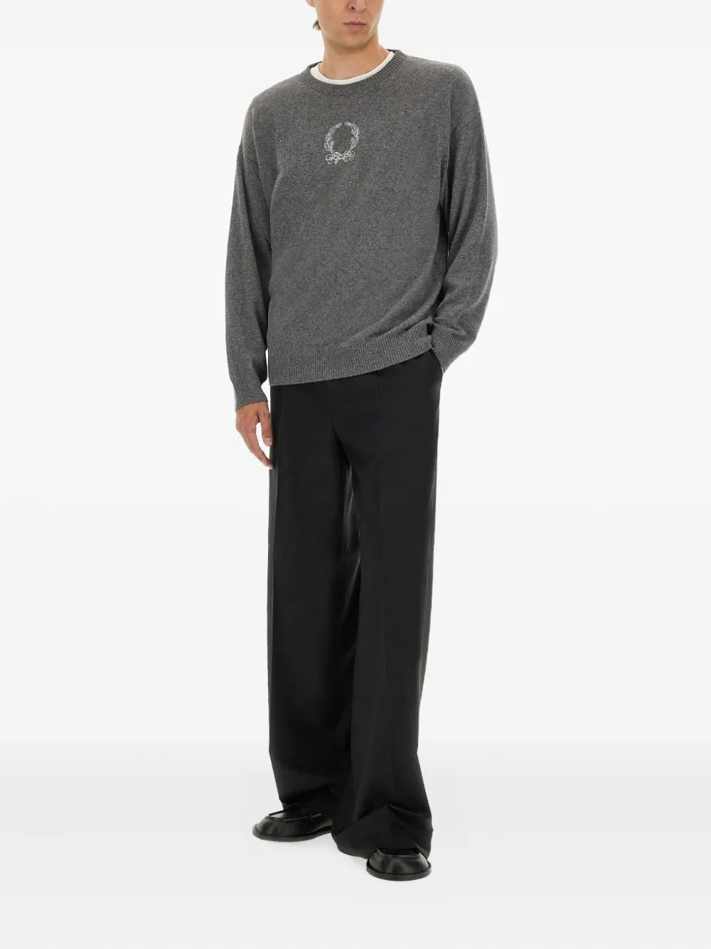 Moschino button-embellishment trousers - Zwart