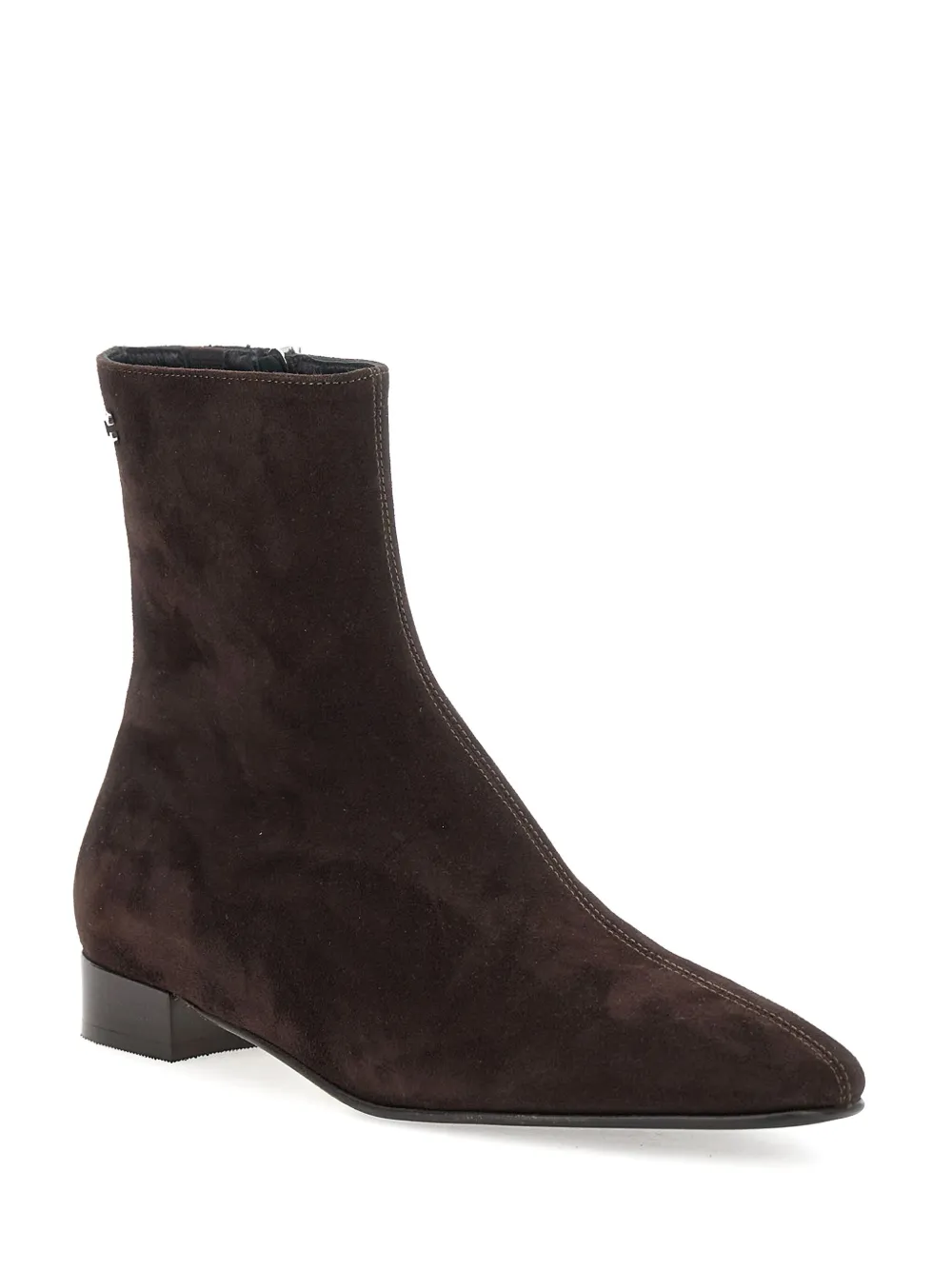 Carel Paris Aiglon zip suede ankle boots Brown