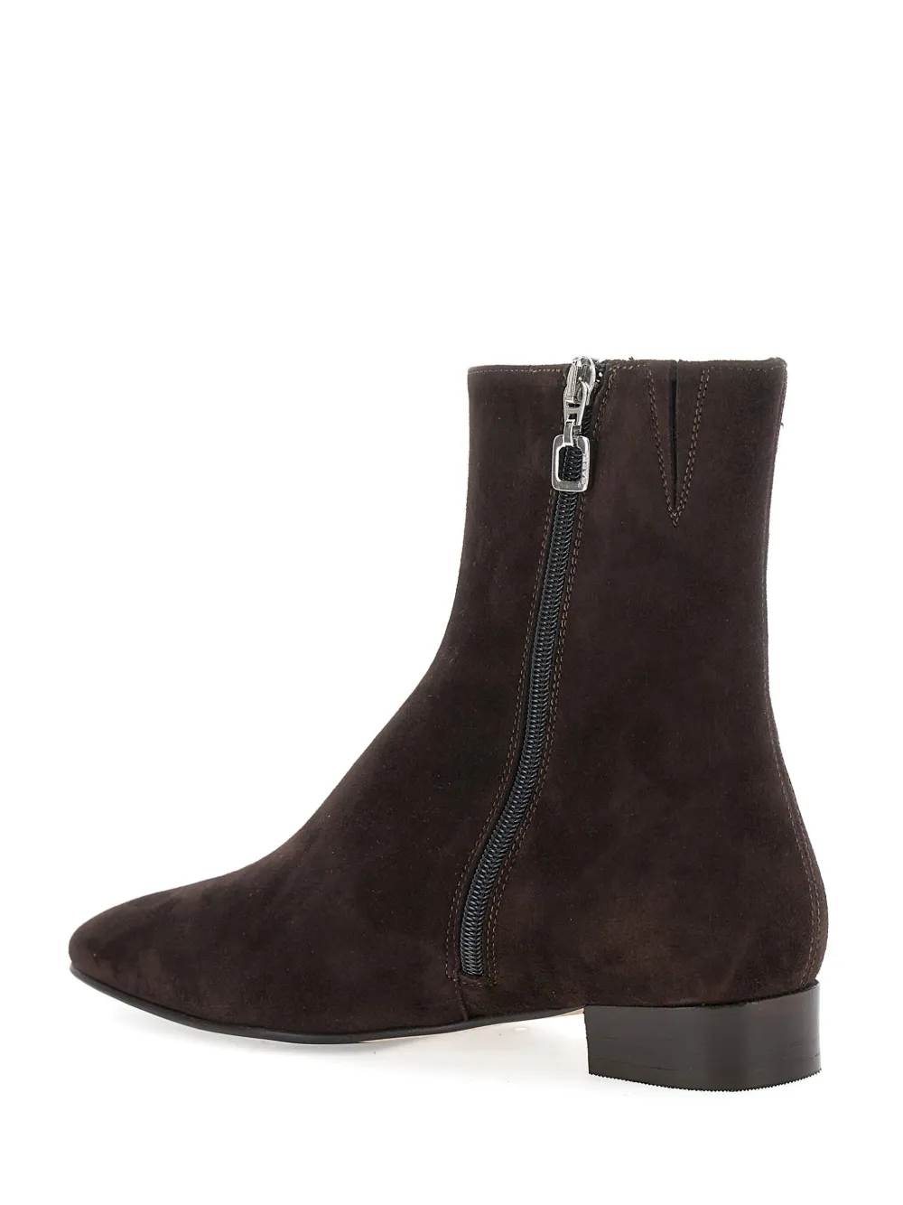 Carel Paris Aiglon zip suede ankle boots Brown