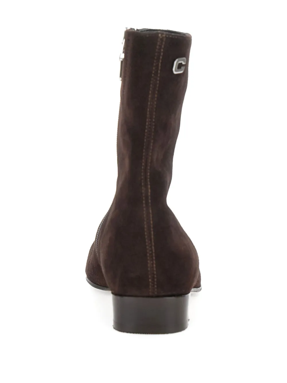 Carel Paris Aiglon zip suede ankle boots Brown