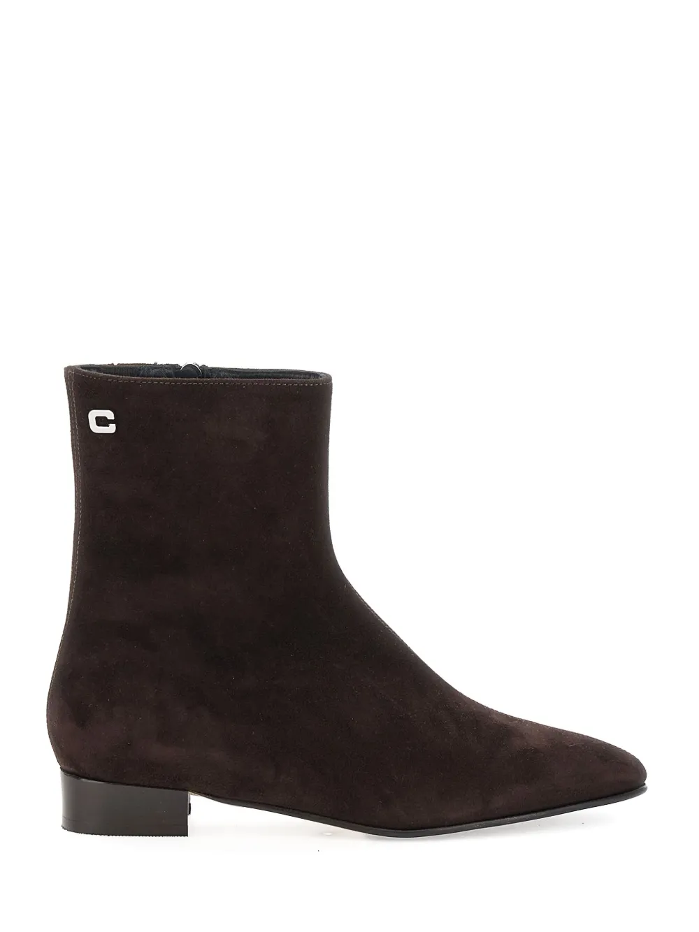 Carel Paris Aiglon zip suede ankle boots - ブラウン Carel Paris Aiglon zip suede ankle boots - ブラウン