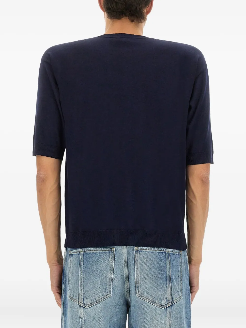 Moschino T-shirt met opgestikte zak Blauw