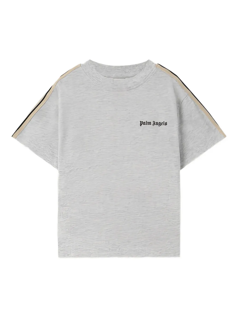 Palm Angels Kids logo-print T-shirt - Grigio
