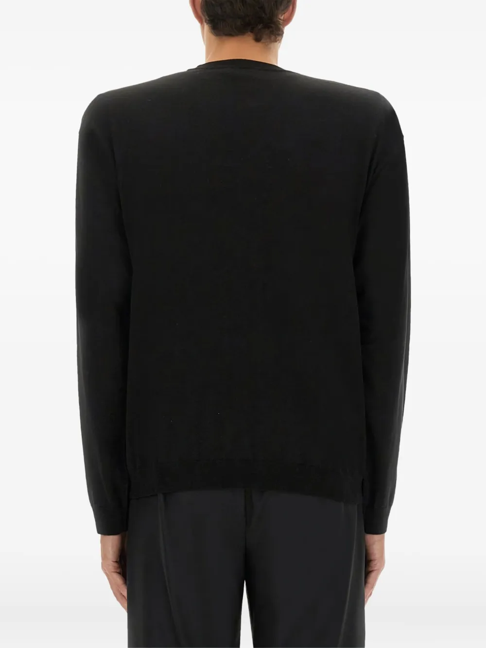 Moschino Trui met geborduurd logo Zwart