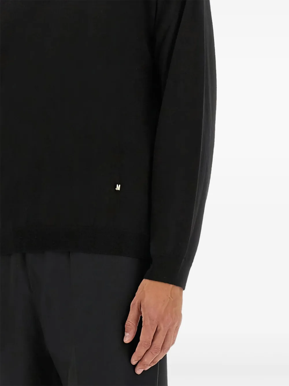 Moschino Trui met geborduurd logo Zwart