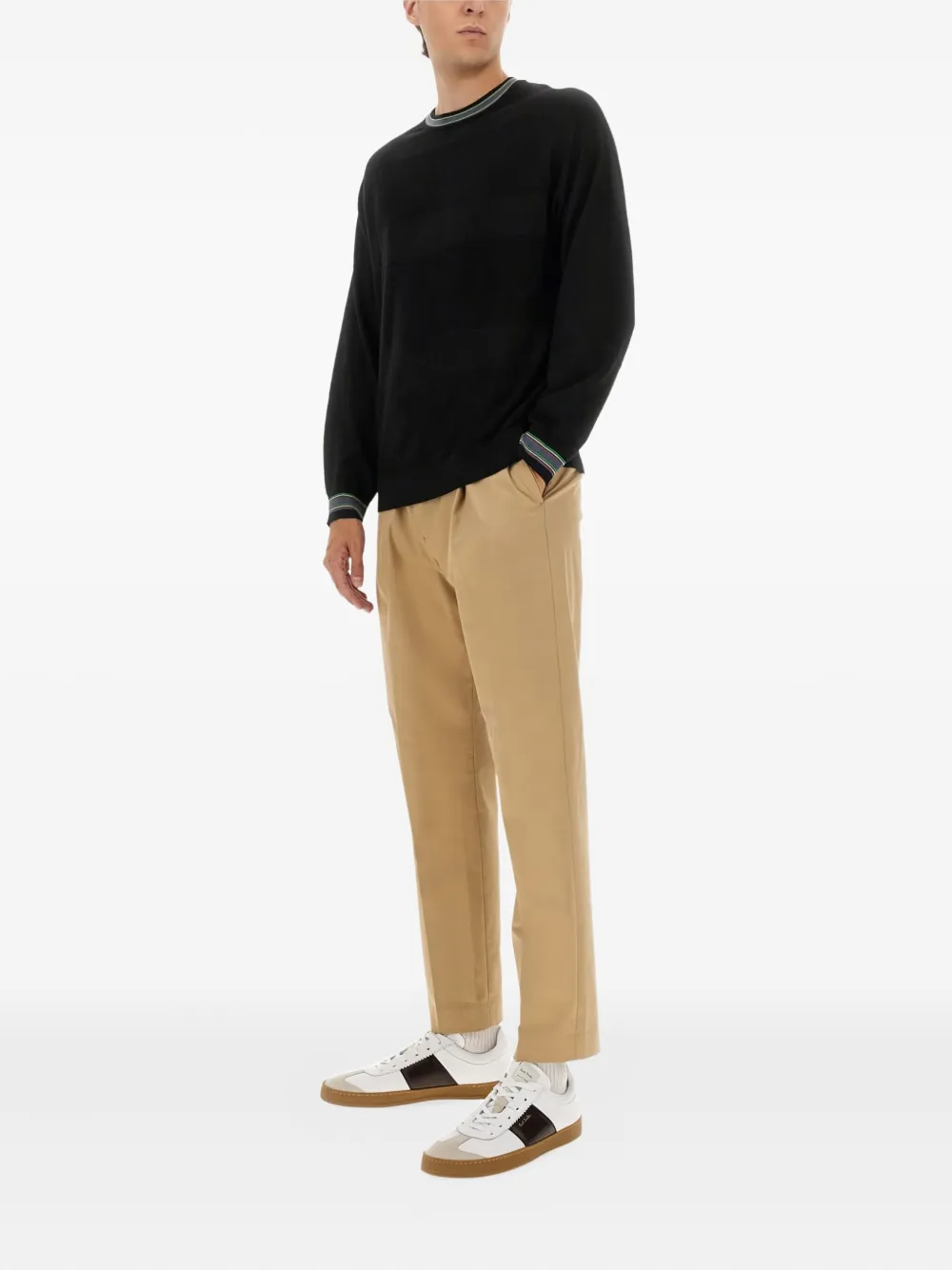 PS Paul Smith striped-trim sweater | Jumpers | Image 2