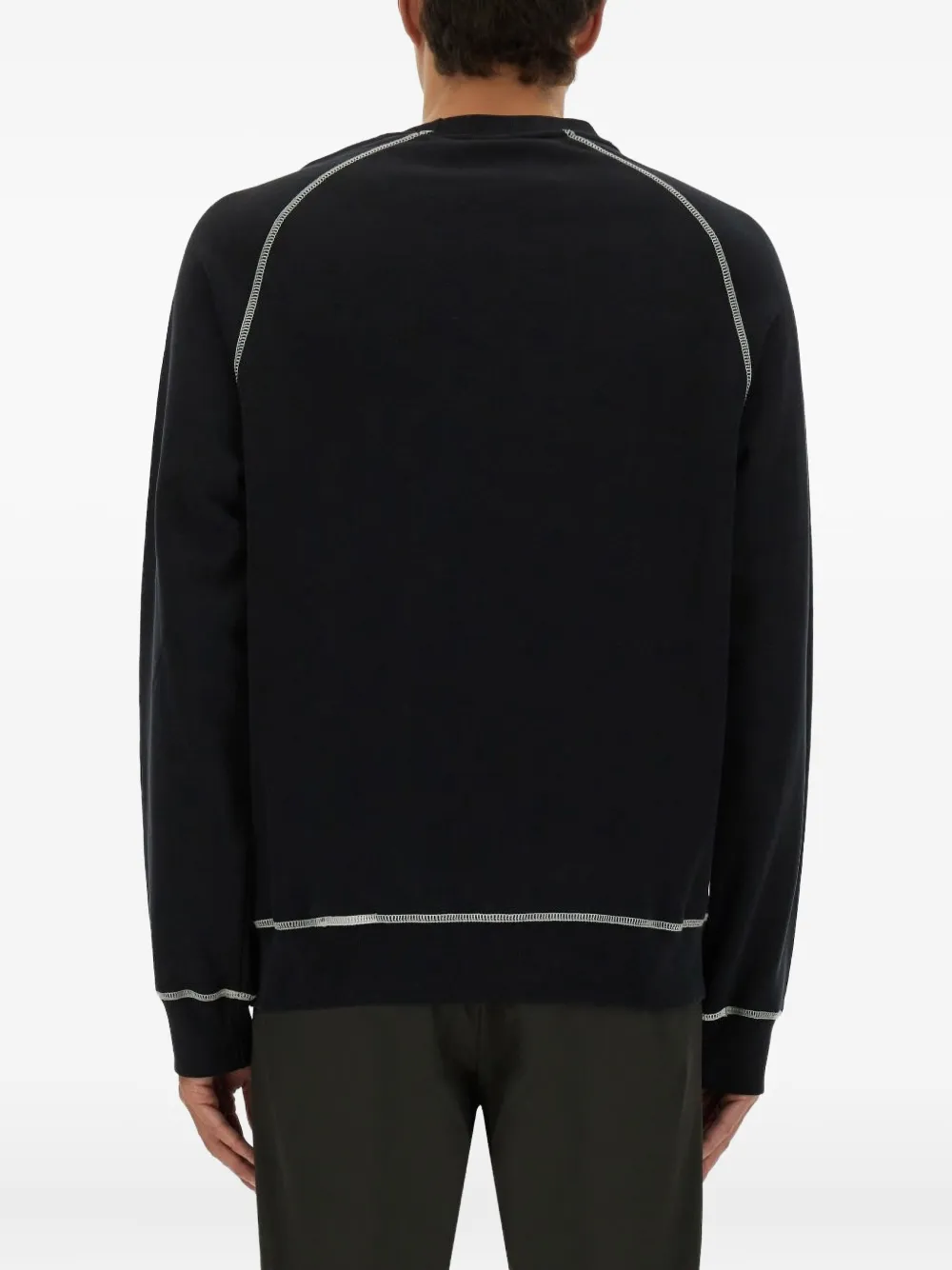 PS Paul Smith Sweater met contrasterend stiksel Zwart