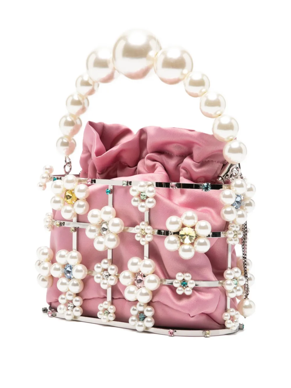 Rosantica Holli Cindy shopper met bloemapplicatie Zilver
