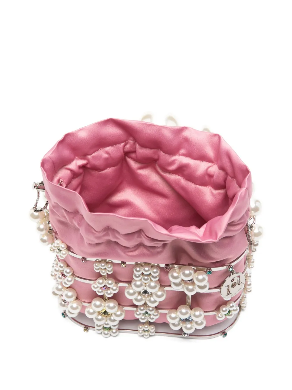 Rosantica Holli Cindy shopper met bloemapplicatie Zilver