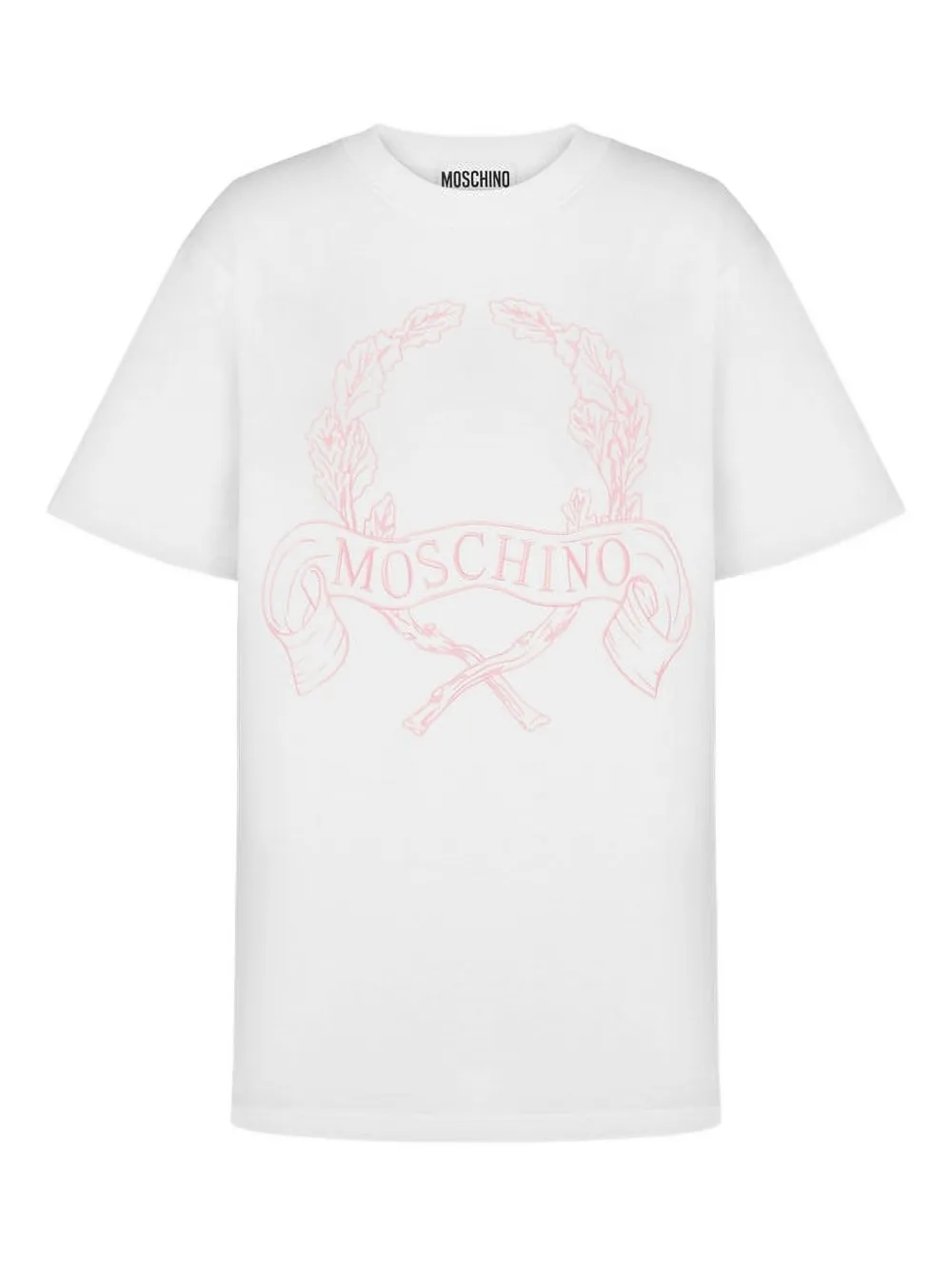 Moschino logo-embroidered T-shirt - Bianco