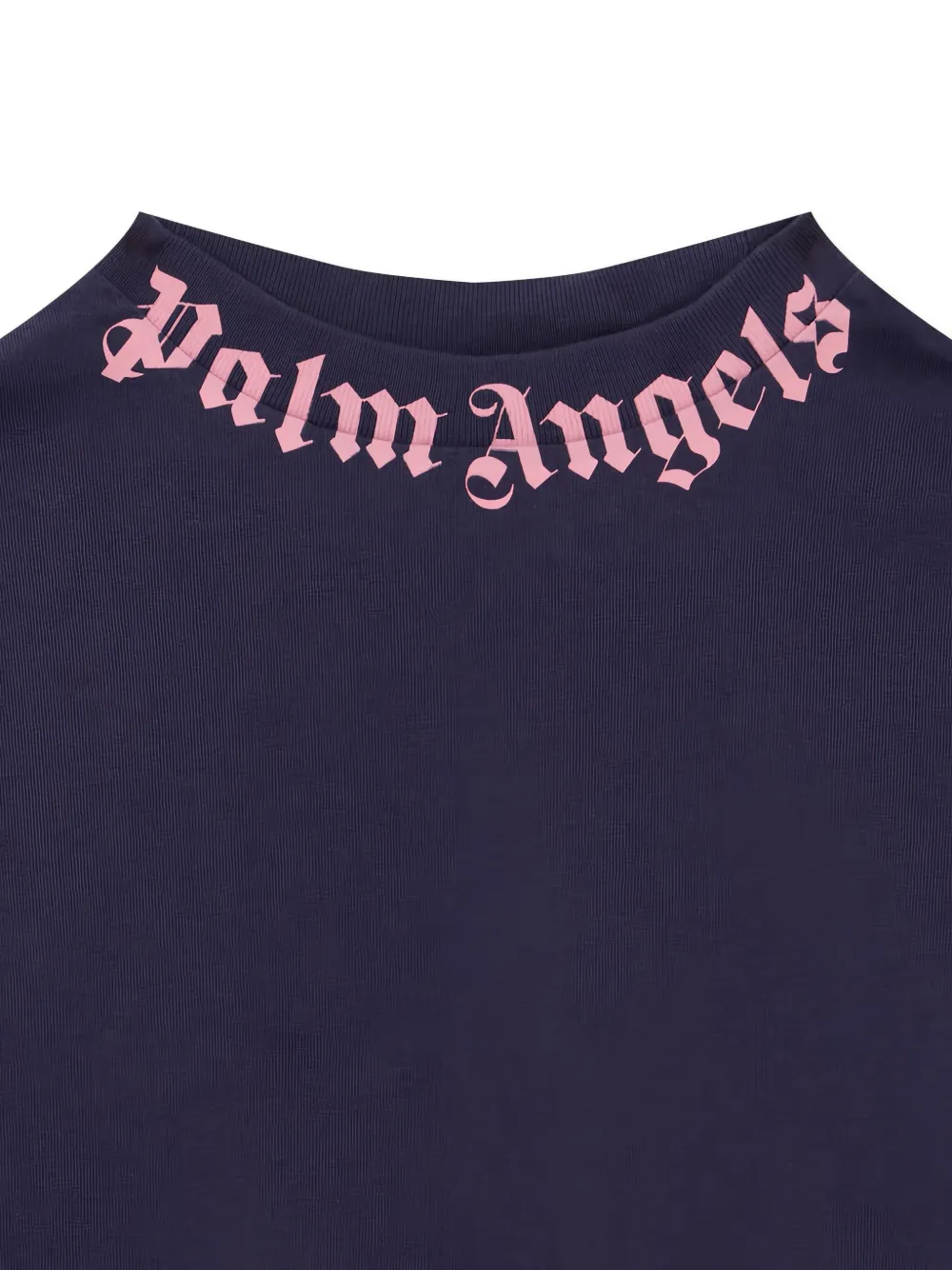 Palm Angels Kids T-shirt met logoprint Blauw