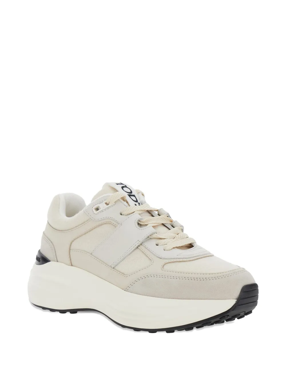 Tod's Lace-up Platform Sneakers In White