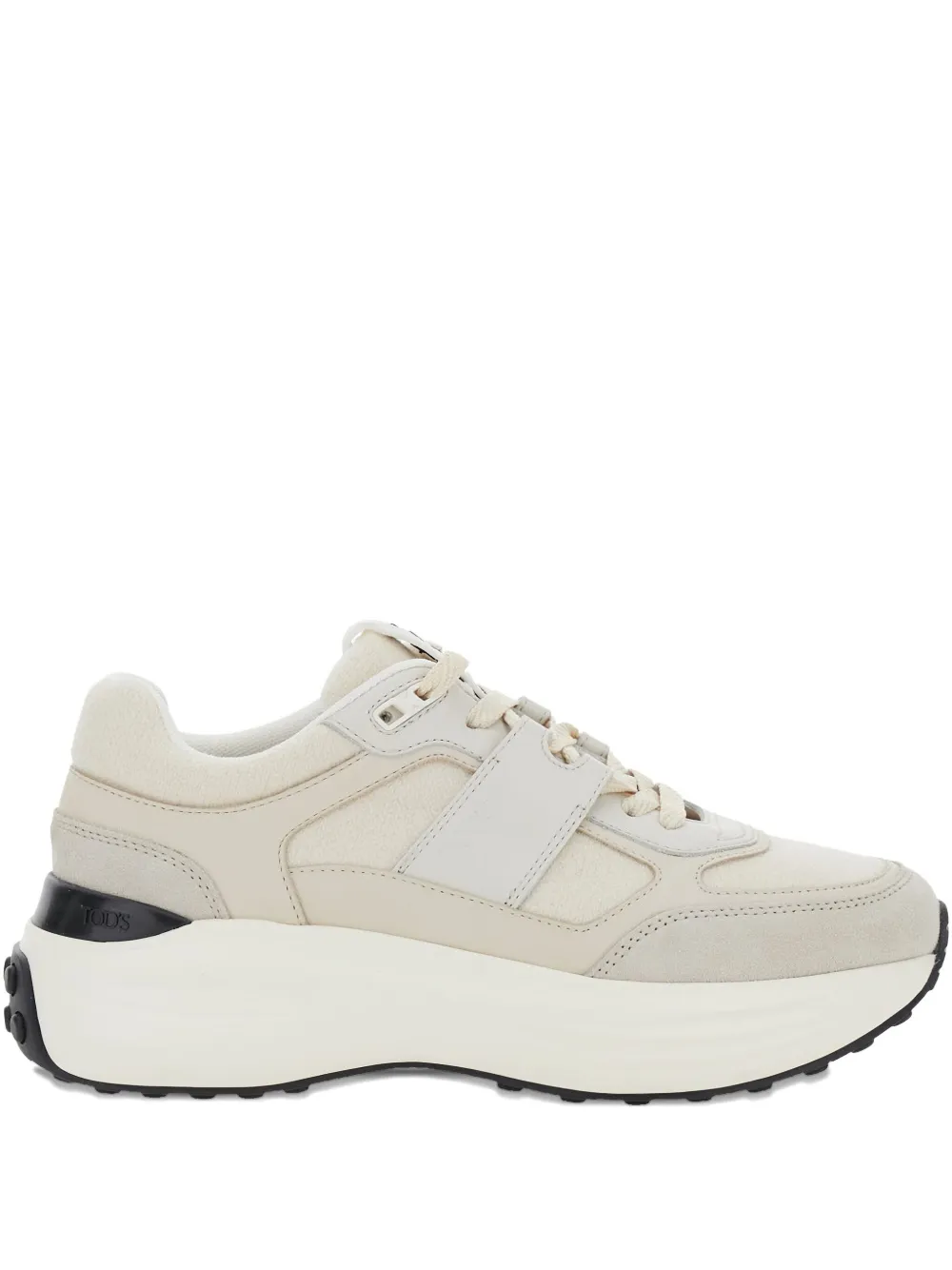 Tod's Lace-up Platform Sneakers In White