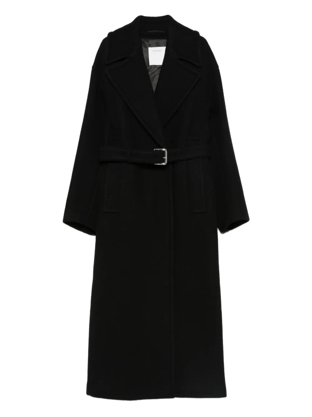 Sportmax virgin-wool belted coat - Nero