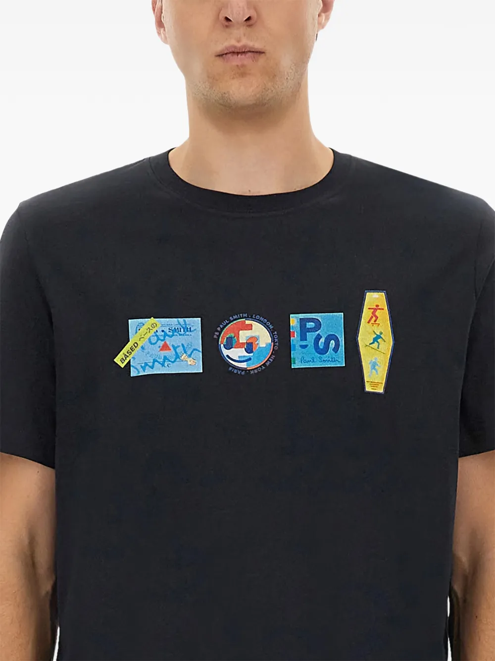 PS Paul Smith graphic T-shirt - Zwart