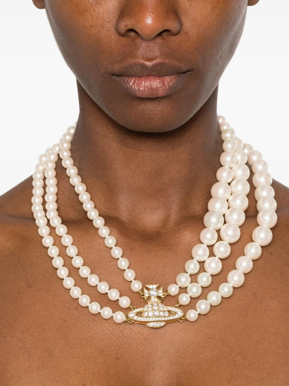 Vivienne Westwood pearl-embellished necklace - Wit