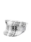 Ruslan Baginskiy tweed-check beret - Black