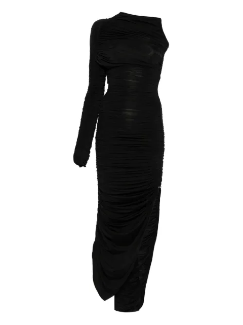 Mugler one-sleeve draped dress