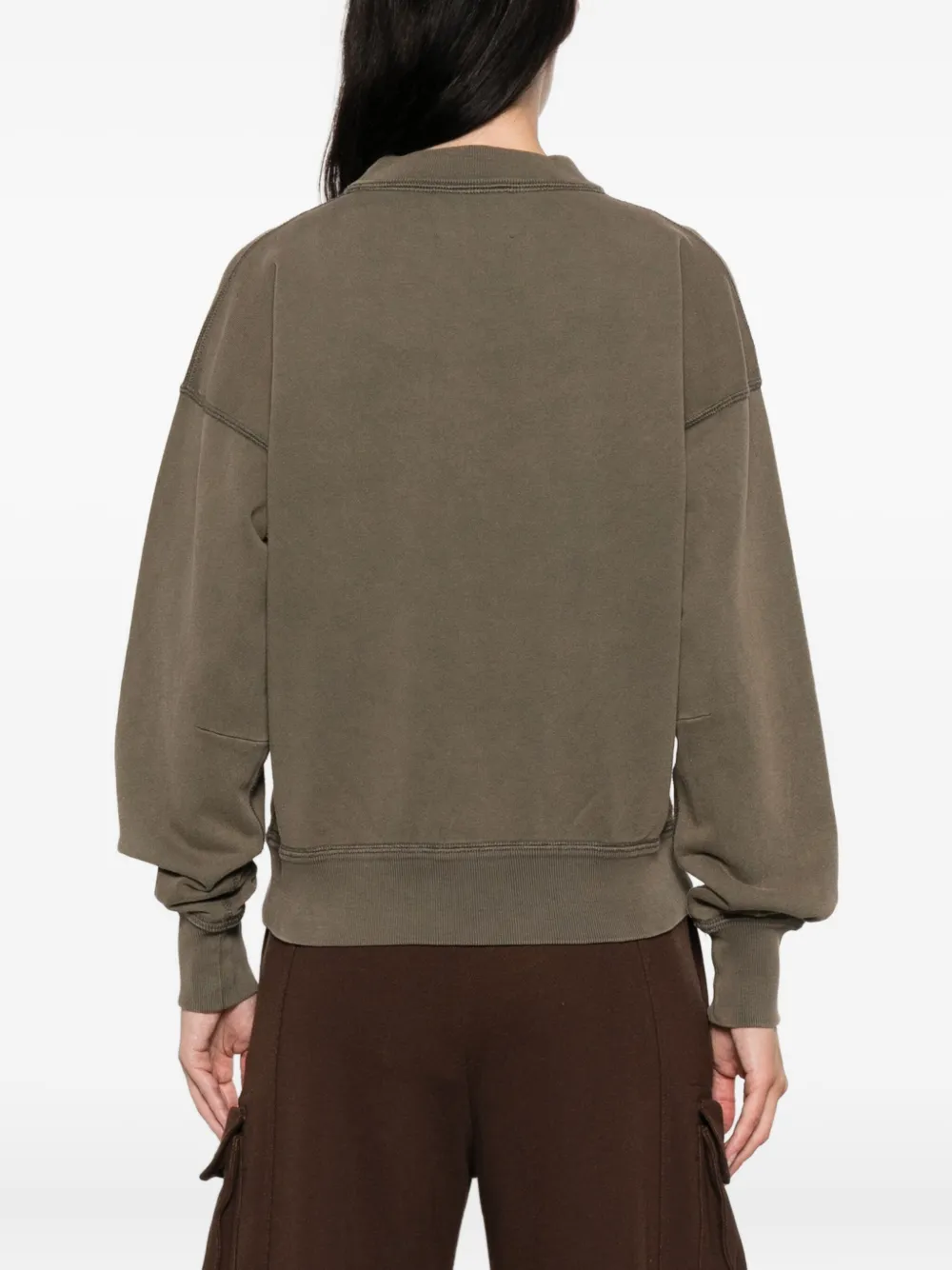 Isabel Marant Étoile Logo-print Sweatshirt In Green
