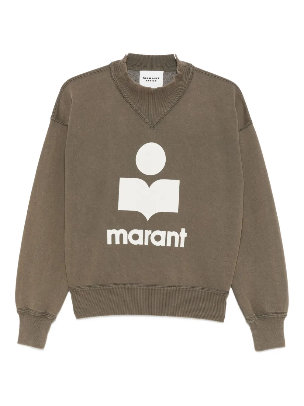 Isabel Marant Étoile Logo-print Sweatshirt In Green