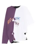 Martine Rose printed tie-detail T-shirt - White