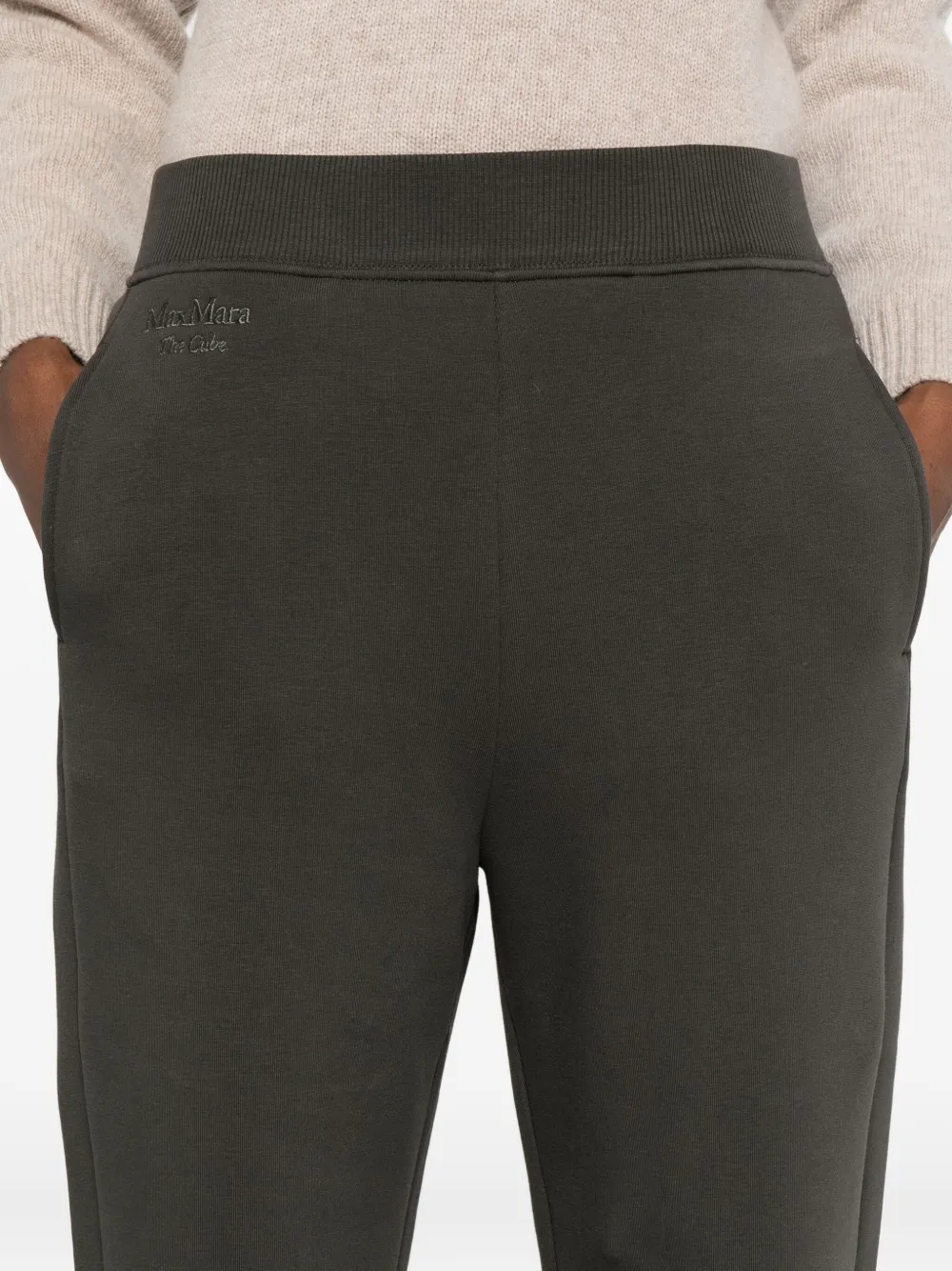 'S Max Mara Pompeo broek met elastische tailleband en zak Groen