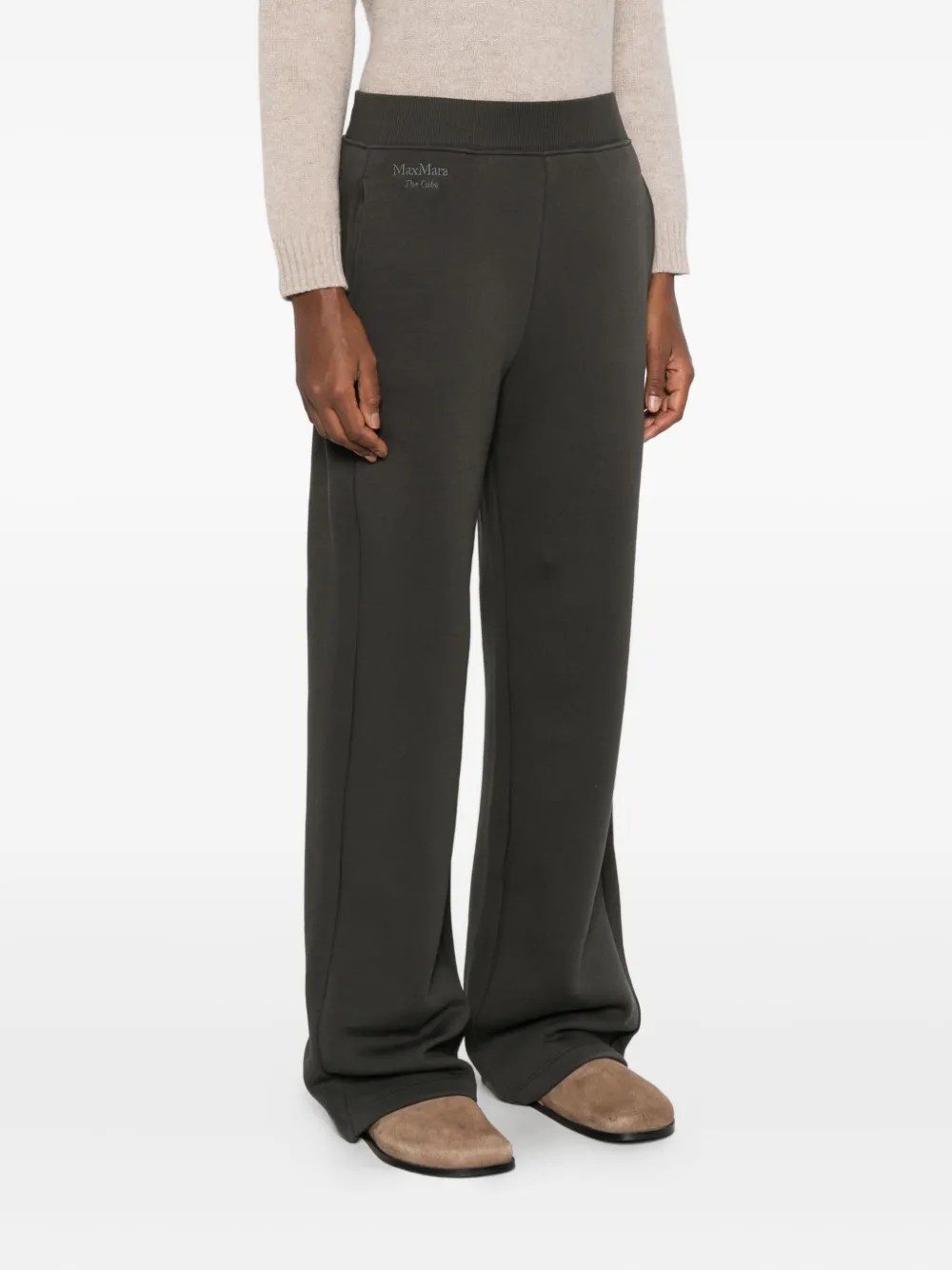 'S Max Mara Pompeo broek met elastische tailleband en zak Groen