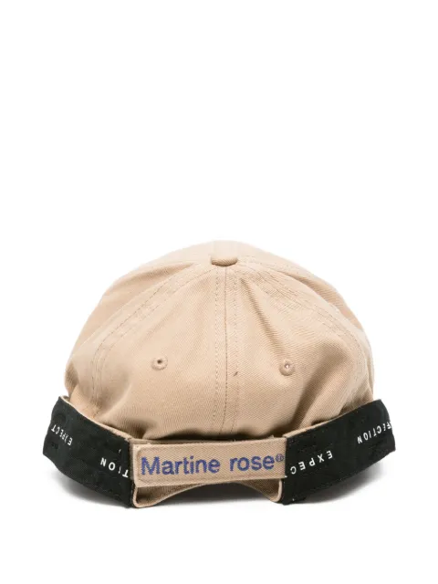 MARTINE ROSE 자수 로고 야구 모자
