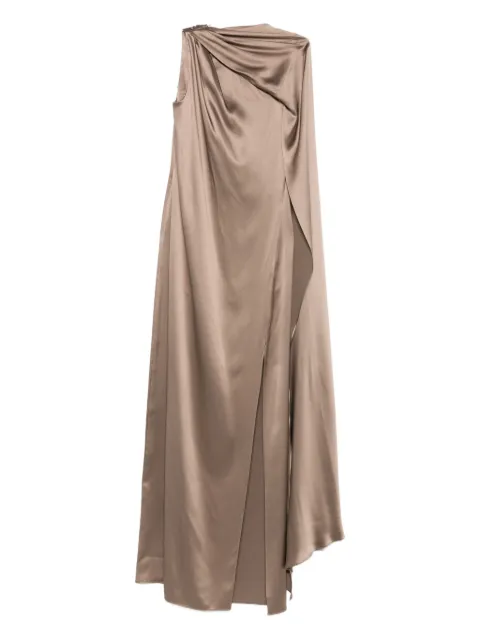 Max Mara vestido largo con diseño drapeado
