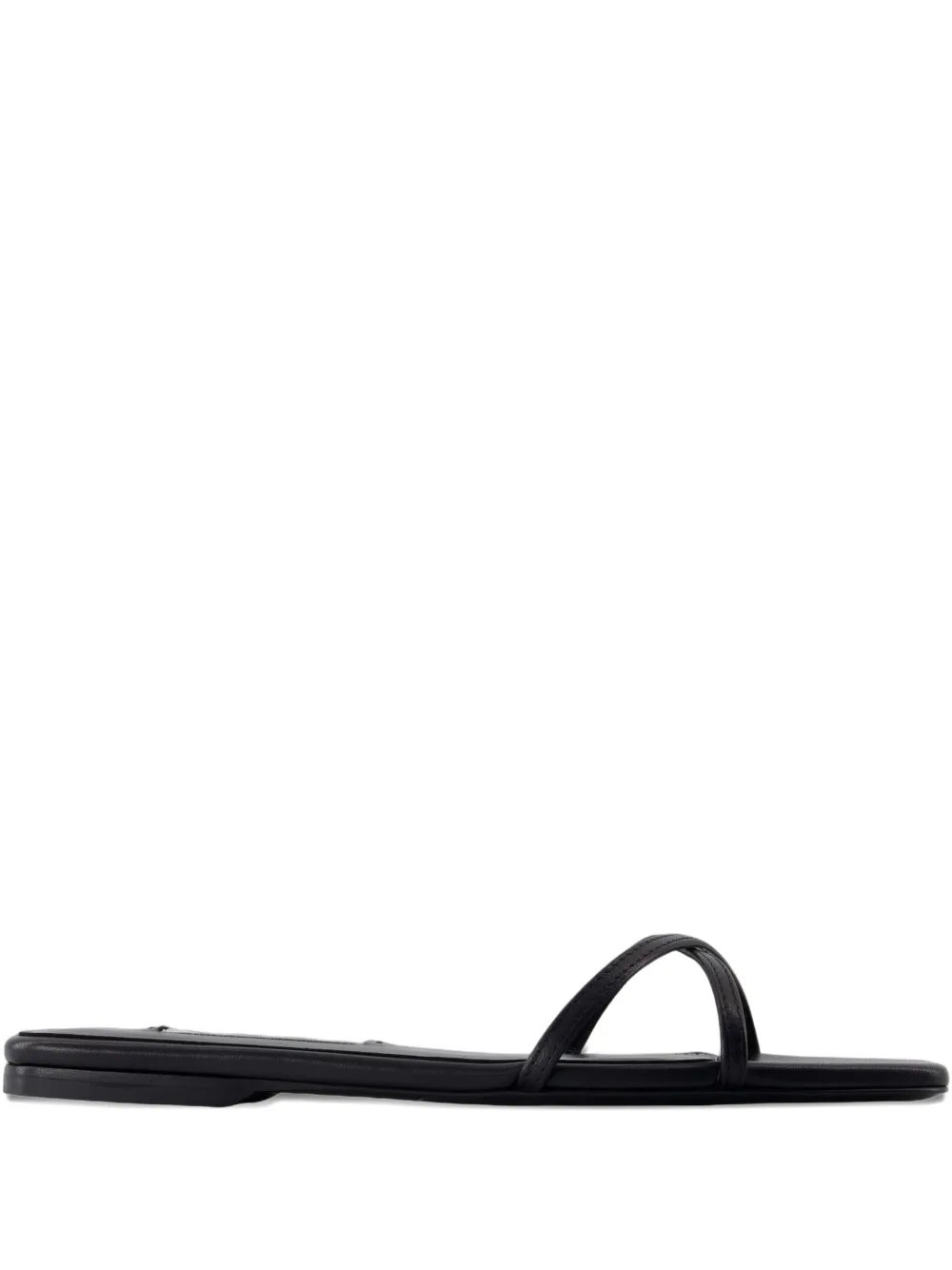 TOTEME crossover leather sandals Black
