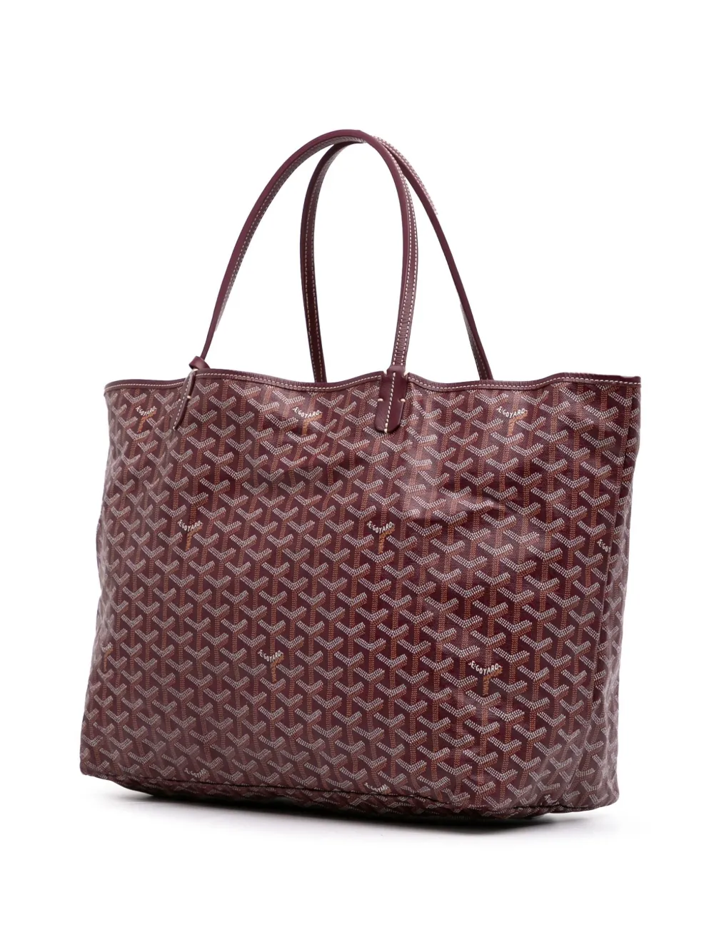Pre-owned Goyard 2013 Ine Saint Louis Gm Tote Bag In Red