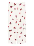 KHAITE graphic-print trousers - Neutrals