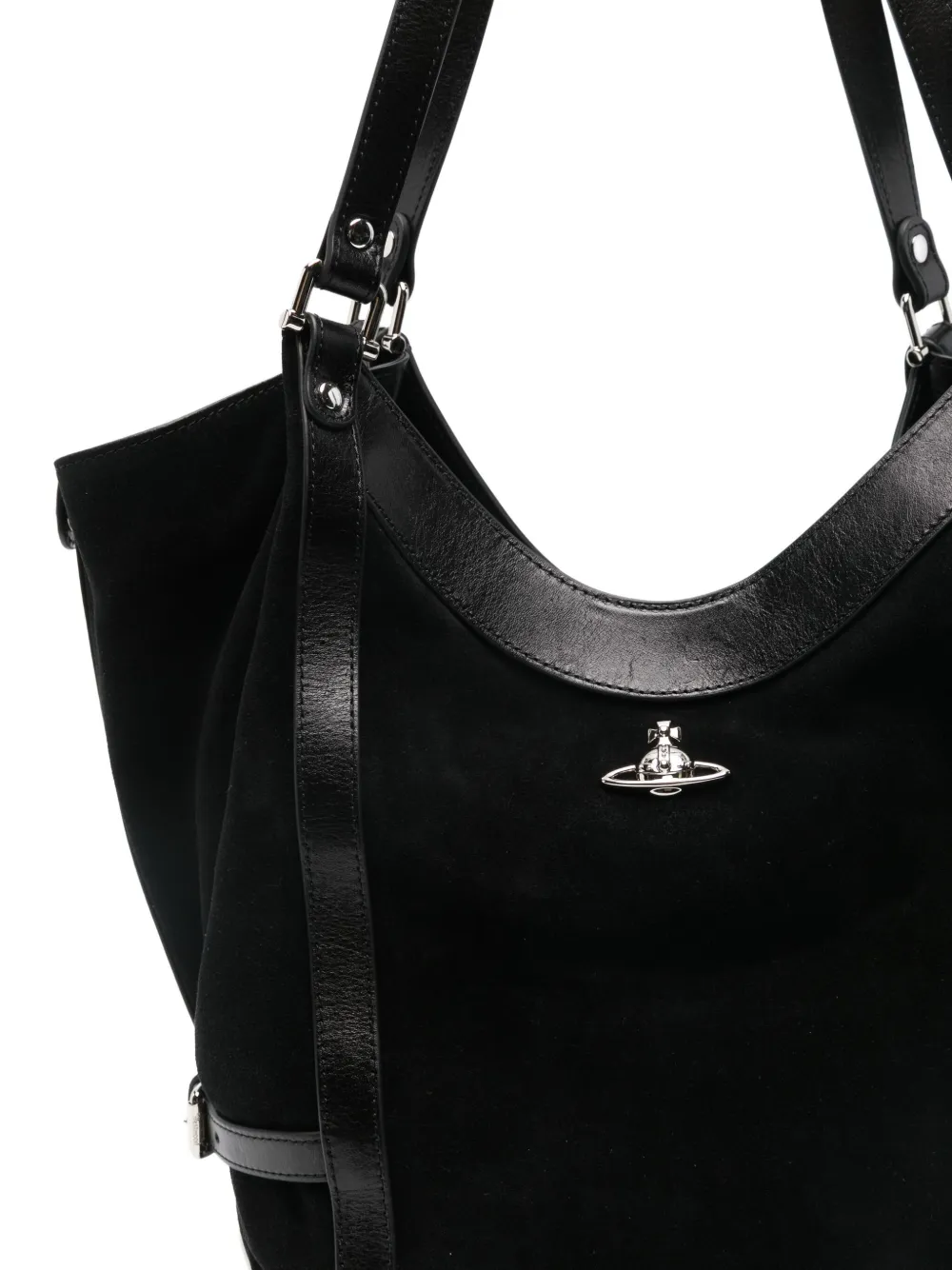 Vivienne Westwood Orb-appliqué Tote Bag In Black