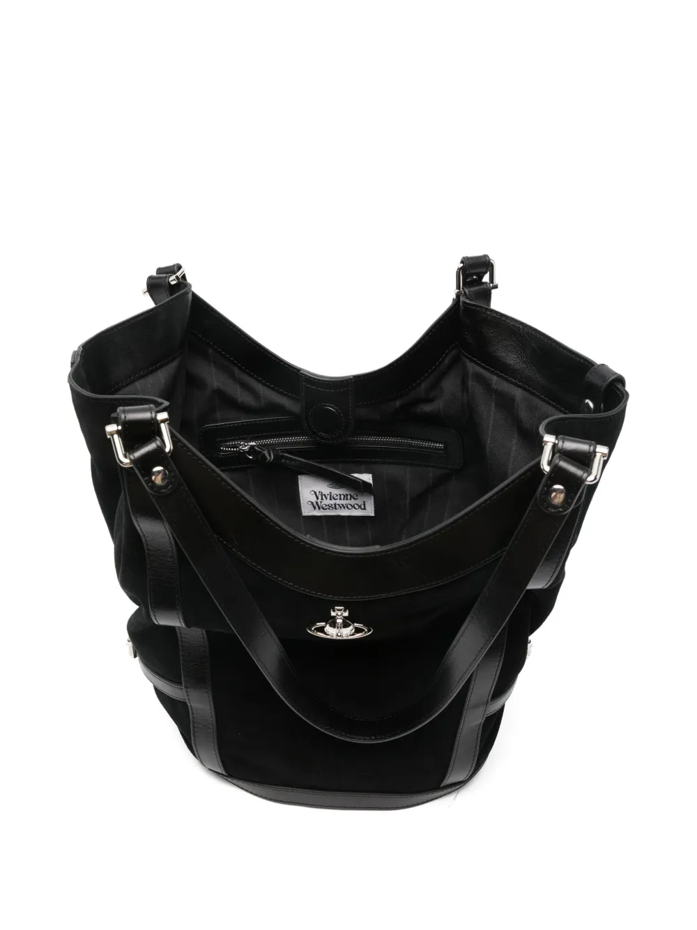 Vivienne Westwood Orb-appliqué Tote Bag In Black