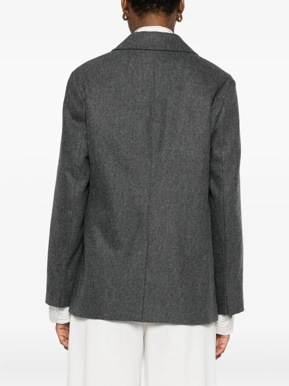 'S Max Mara Blazer met dubbele rij knopen Grijs