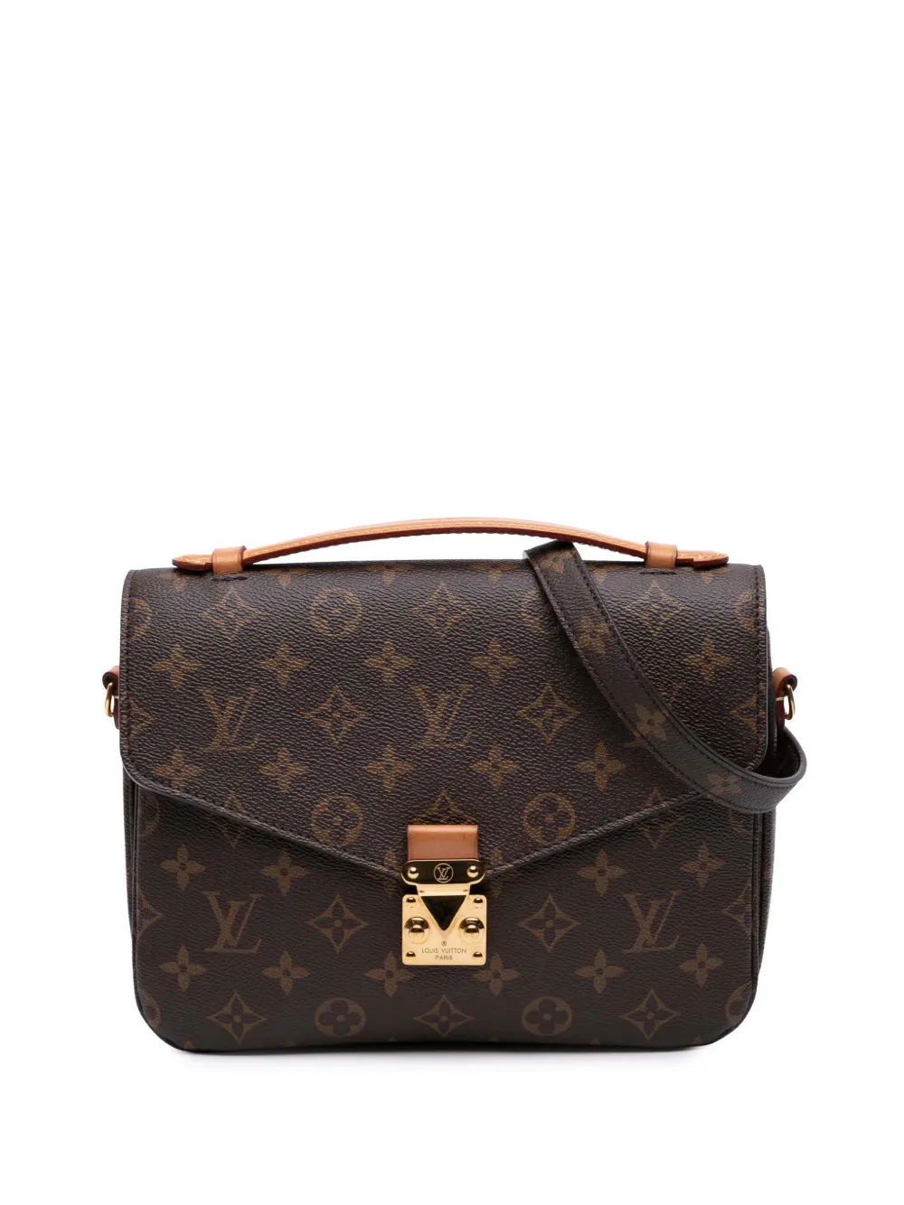 Louis Vuitton Pre-Owned 2020 Monogram Pochette Metis satchel | Brown | Image 1