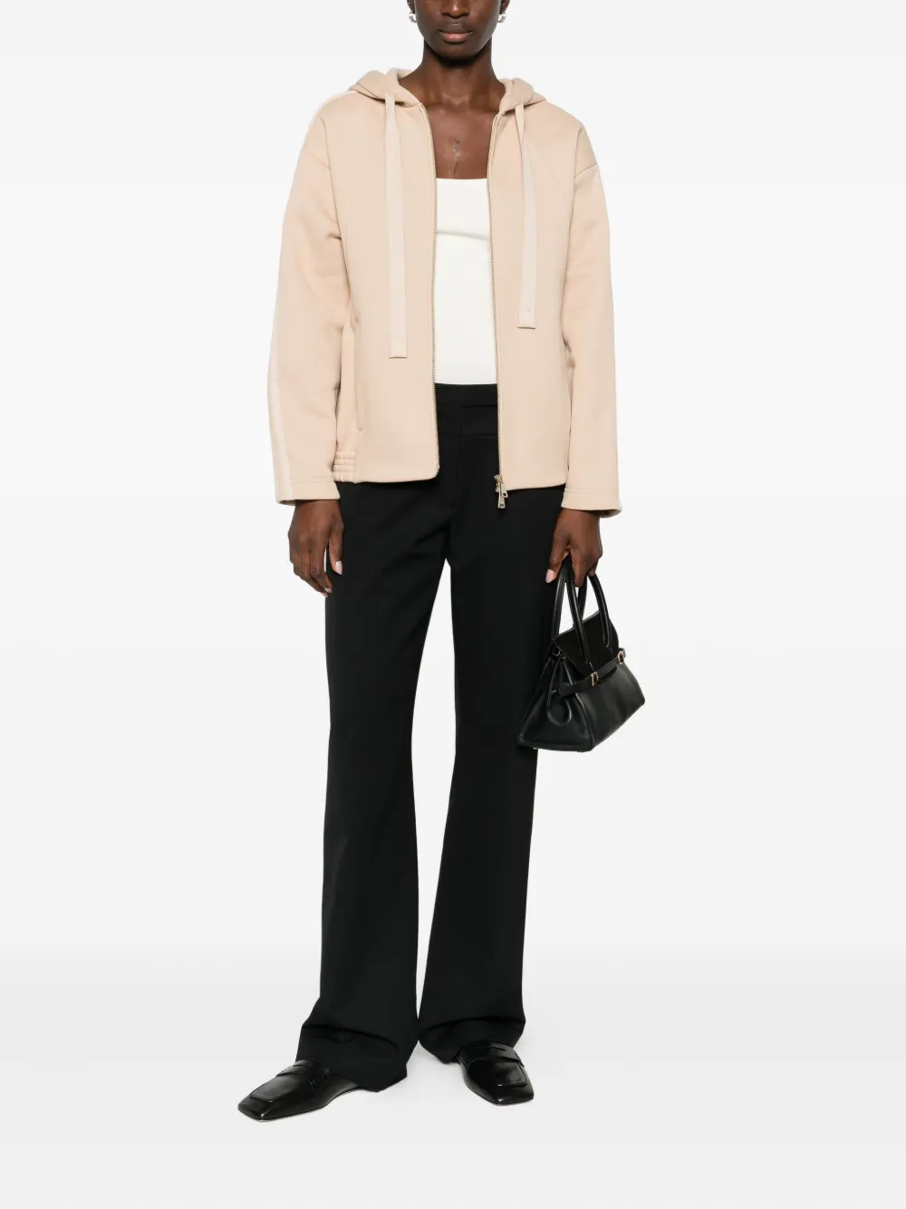 Max Mara Hoodie met rits - Roze