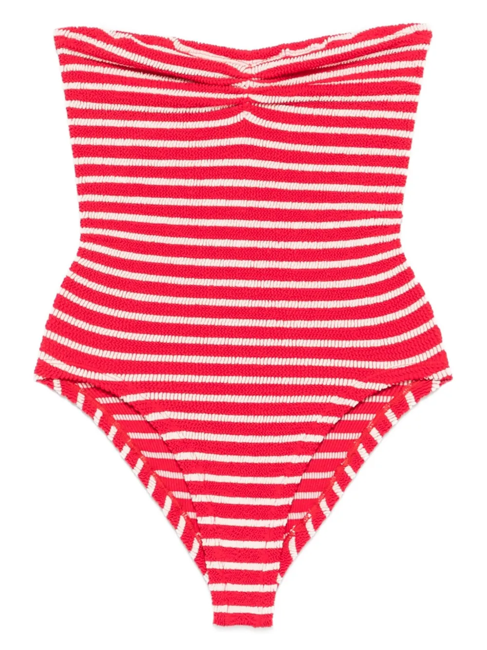 Hunza G Brooke striped swimsuit Rood