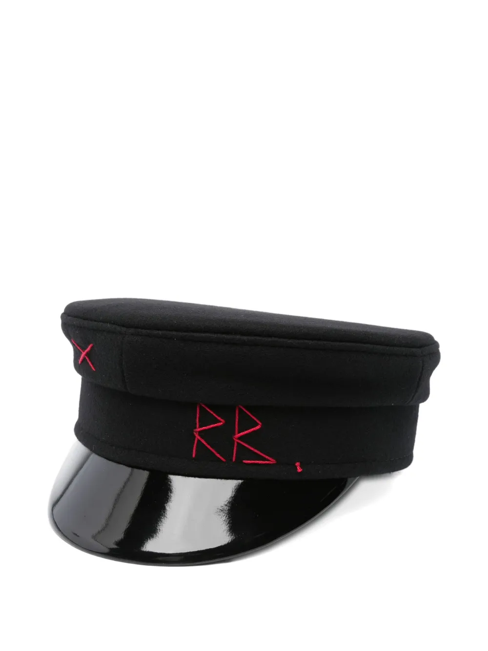 Ruslan Baginskiy embroidered-logo beret hat Zwart
