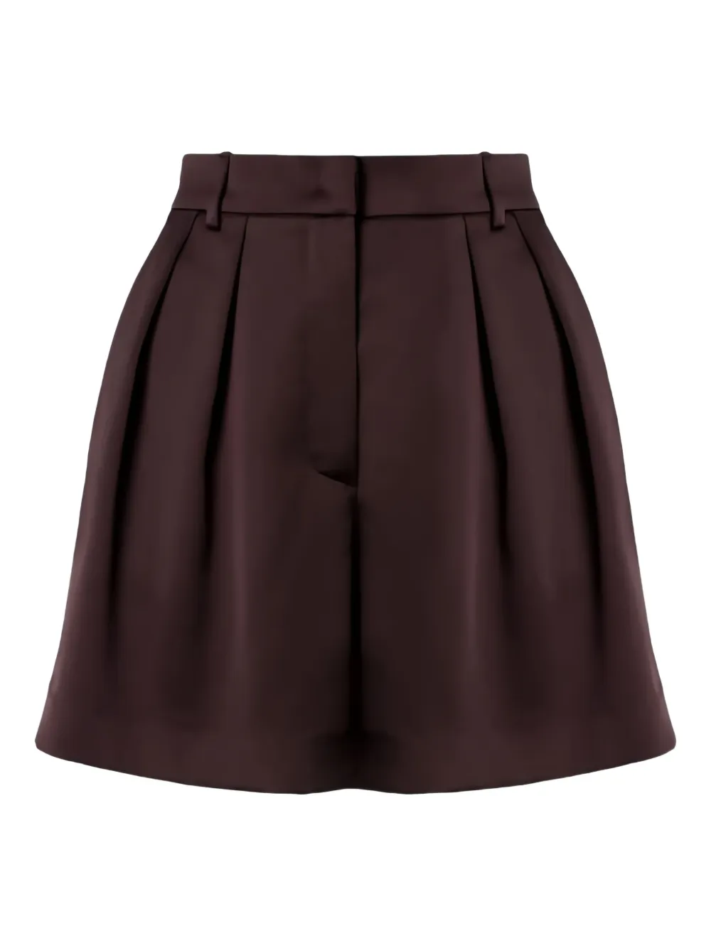 pleated tailored shorts
