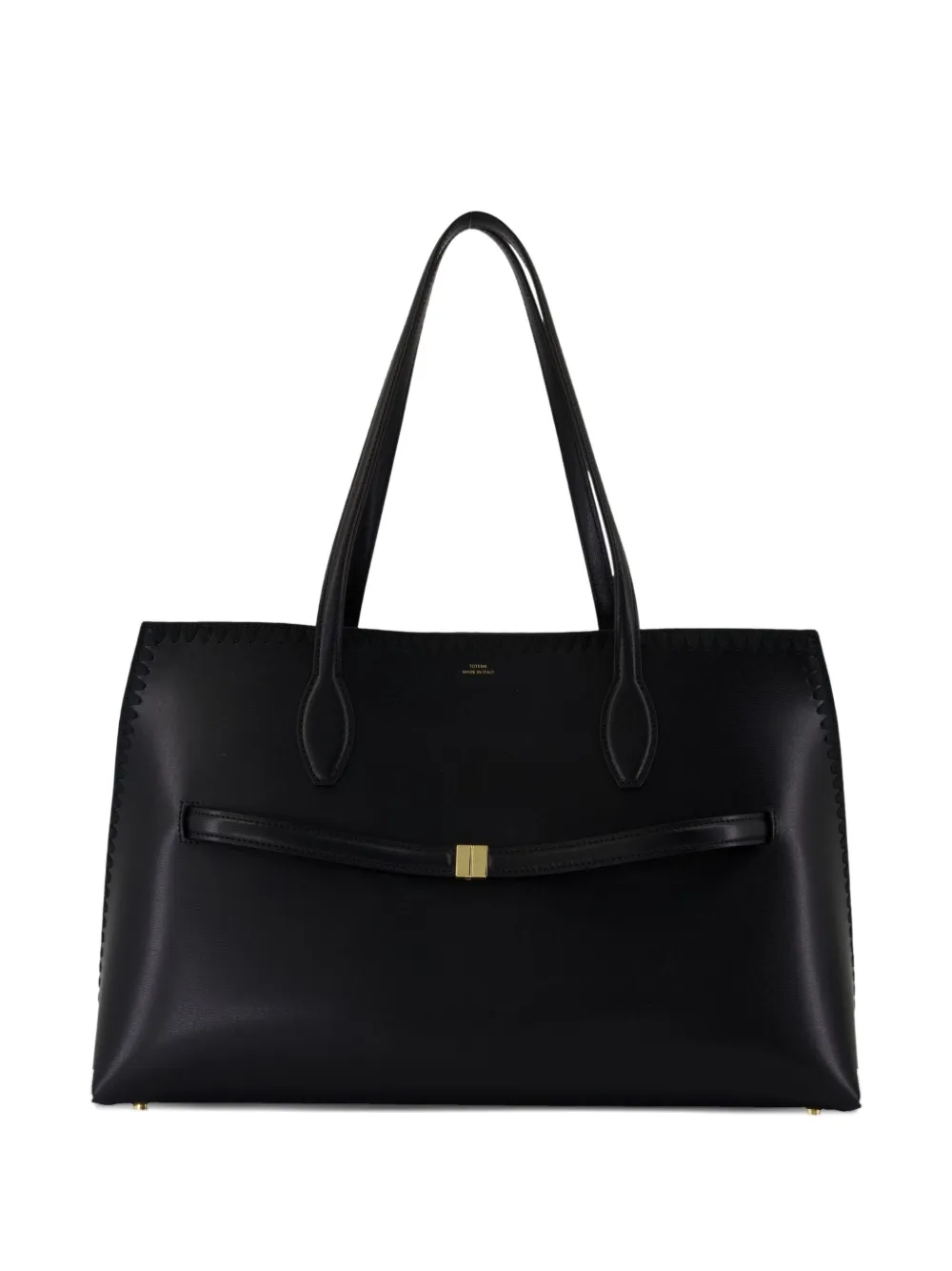 TOTEME Shopper met gestikte handgreep Zwart