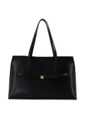TOTEME top-handle stitched tote bag - Black