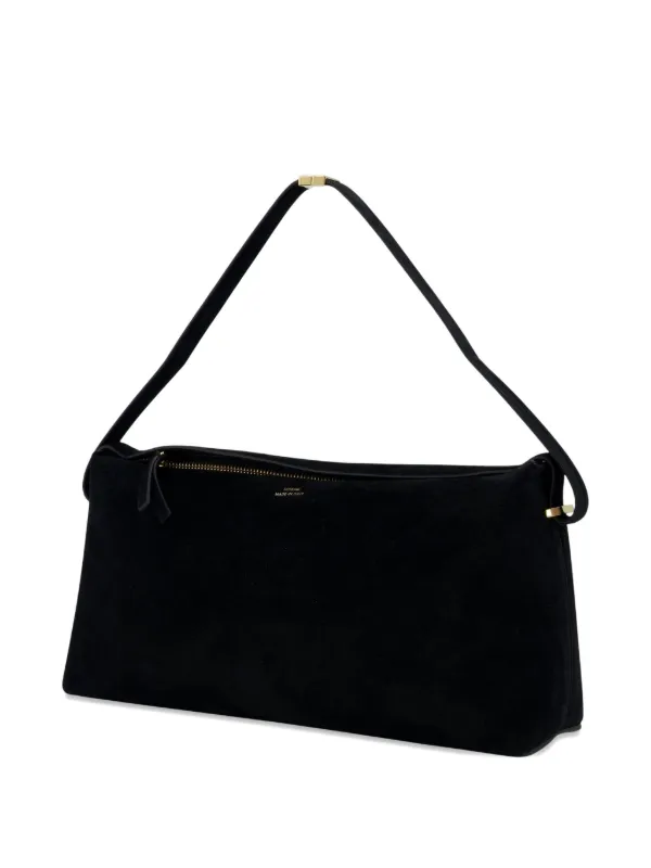 TOTEME Scoop スエード ショルダーバッグ | ブラック | FARFETCH JP