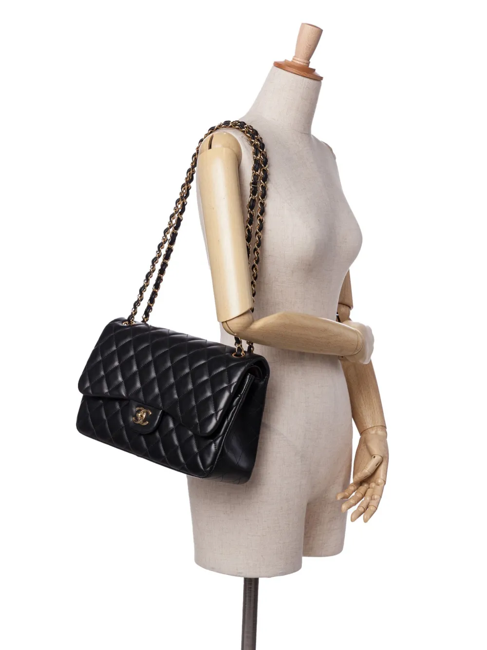 CHANEL Pre-Owned 2010-2011 Jumbo Classic Lambskin Double Flap shoulder bag | Pre-Owned | Image 2