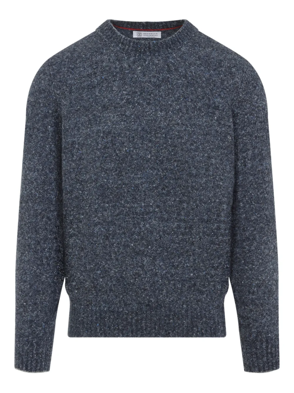 Brunello Cucinelli speckled crew-neck sweater | Blue | Image 1