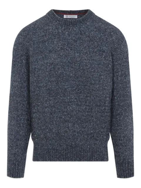 Brunello Cucinelli speckled crew-neck sweater