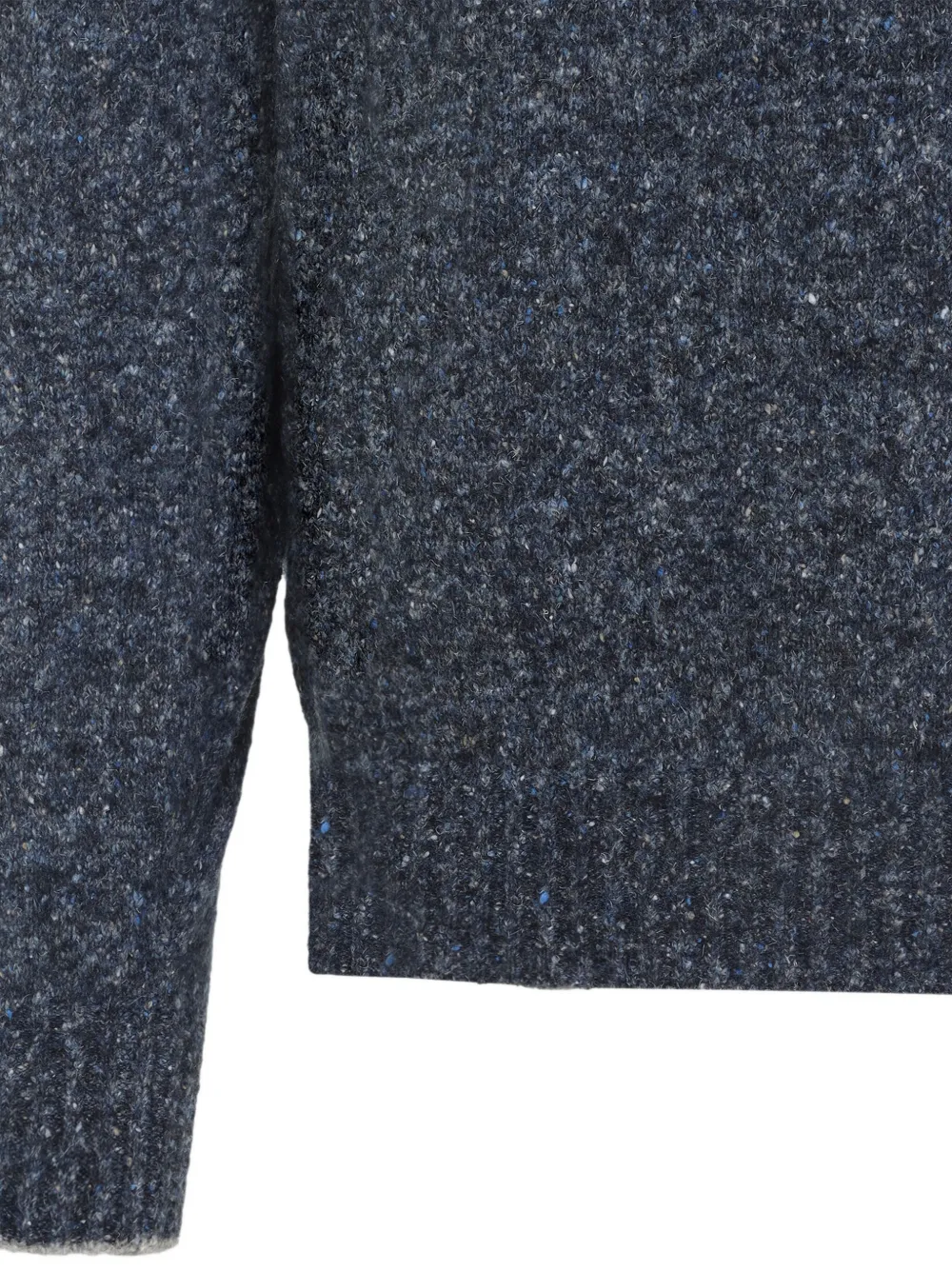 Brunello Cucinelli speckled crew-neck sweater Blauw