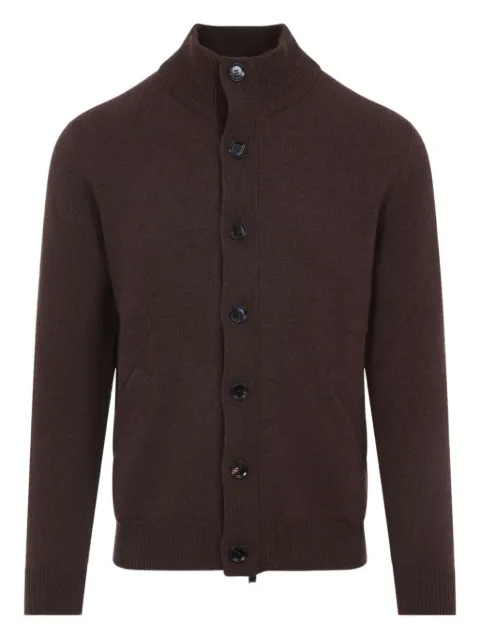 Brioni high-neck buttoned cardigan