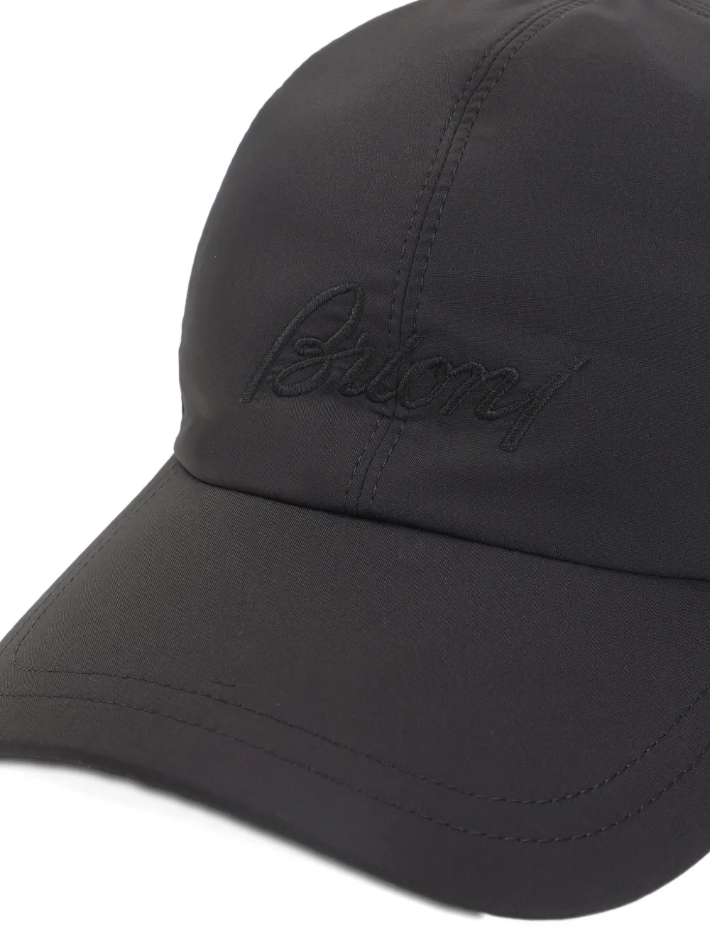 Brioni Pet met geborduurd logo Bruin